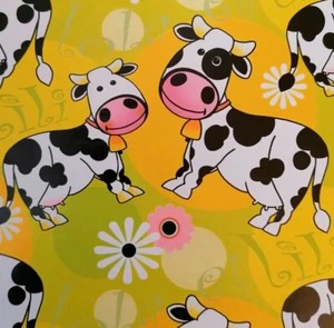 1 Rolle Geschenkpapier Secare Groß-Rolle 50cm breit x 50m Motiv KÜHE #50211  - Bild 1 von 3