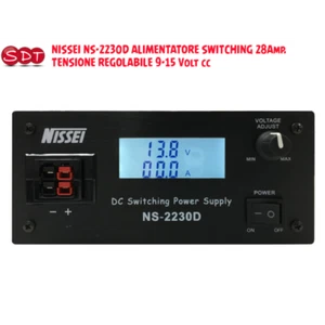 NISSEI NS-2230D ALIMENTATORE SWITCHING 30Amp.(MAX) TENSIONE REGOLABILE 9-15 Volt - Zdjęcie 1 z 4