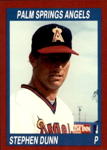 1990 Palm Springs Angels Cal League Cards #220 Stephen Dunn Canoga Park CA Card - Picture 1 of 2