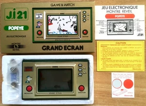 CONSOLE NINTENDO GAME & WATCH POPEYE ALSTHOM ATLANTIQUE J i21 COMPLÈTE FR CIB vf - Photo 1/17