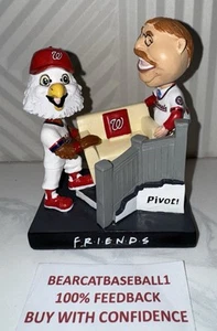 🚨WASHINGTON NATIONALS FRIENDS BOBBLEHEAD 5-6-25 THEME NIB!!! SCREECH & TEDDY - Picture 1 of 18