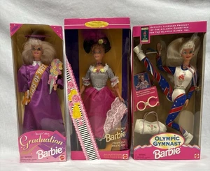 3 NRFB Barbie dolls - Graduation Class of 1997, French Francesa, Olympic Gymnast - Picture 1 of 9