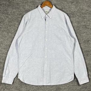 Double RL RRL Ralph Lauren Oxford Shirt Mens Sz Large Selvedge Vintage OCBD Blue - Picture 1 of 20