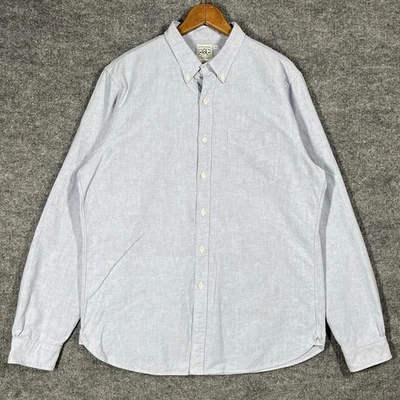 Double RL RRL Ralph Lauren Oxford Shirt Mens Sz Large Selvedge Vintage OCBD Blue - Image 1 of 4