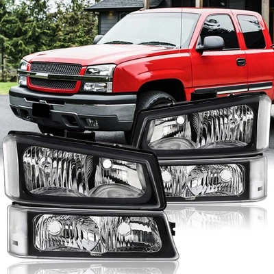 PARA CHEVY SILVERADO 2003-2006 AVALANCHA FAROS PARACHOQUES LUCES PARES JUEGOS Foto 1 de 4