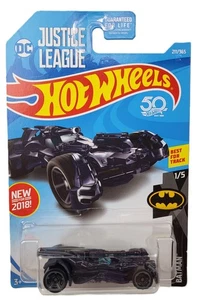 Hot Wheels 2018 Batman • Justice League Batmobile • Metallic Dark Blue Diecast - Picture 1 of 2