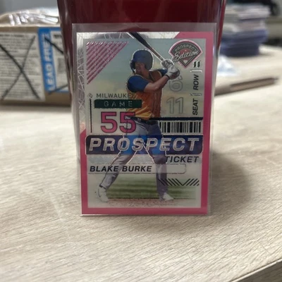 2024 Panini Prospect Edition Brock Burke Pink Velocity /79! (RC) - Image 1 of 2