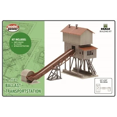 Model Power 1597 N Ballast Transport Station Building Kit - Image 1 of 1