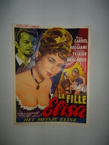 DANY CARREL/LA FILLE ELISA/F22A/affiche belge - Picture 1 of 1