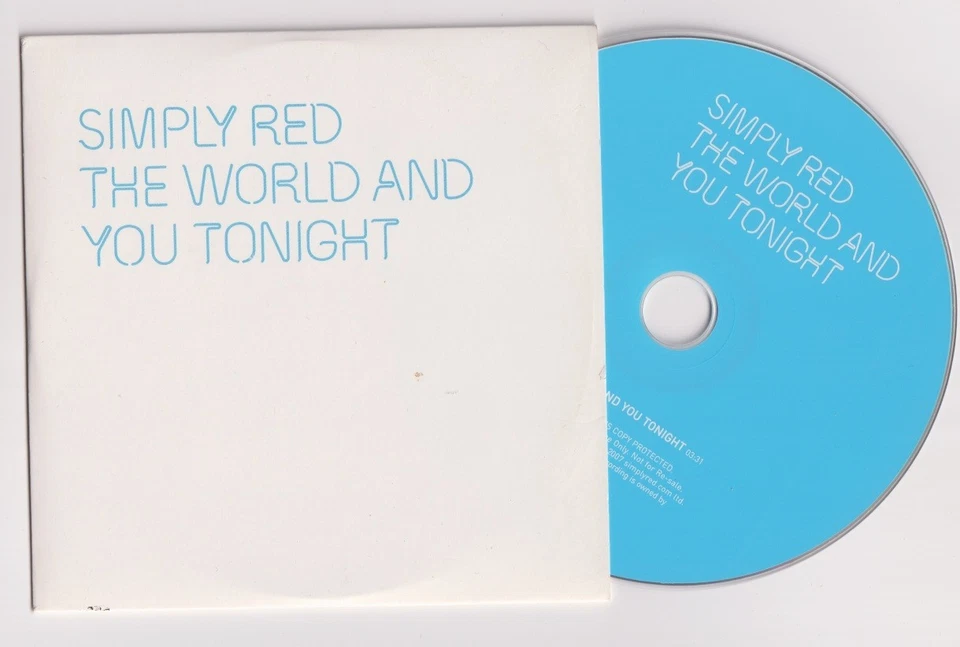 Simply Red – The World And You Tonight - 1 Track Promo Single CD 2007  SRSAM040 - Bild 1 von 1