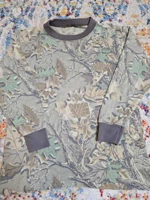 Camiseta De Colección Años 90 Realtree Advantage Camuflada Timbre Manga Larga Talla Juvenil Grande  Foto 1 de 4