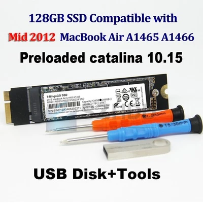 128GB SSD RE THNSNS128GMFP For Apple MacBook Air 11" A1465 13” A1466 Mid 2012 - Bild 1 von 4