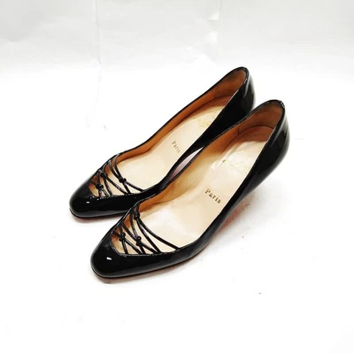 NO TARIFF Christian Louboutin Pumps Women Black Patent Leather 3980619 - Image 1 of 4