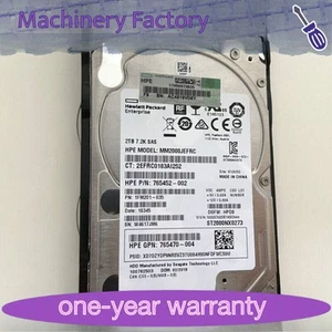 765466-B21 HP 2TB 12G SAS 7.2K RPM 2.5" 512E HDD 765873-001 765452-002 - Afbeelding 1 van 2