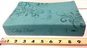 Women's Devotional Bible NIV Large Print Leathersoft Teal Zondervan - Imagen 1 de 9