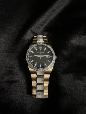 Bulova Men's two-tone diamond watch - Image 1 of 4