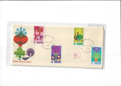Singapur Año 1972 Día Nacional FDC # Foto 1 de 2