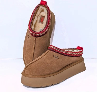 NEW 100% Authentic UGG Brand Women's Tazz II Platform Slippers  Shoes Chestnut - Image 1 of 3