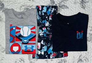 Toddler Boys (3pc) Under Armour Navy, Blue, & Gray Baseball Bundle Size/ 4T - Picture 1 of 8