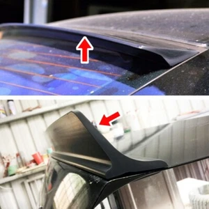 UNPAINTED Combo FOR BMW 5-Series E39 4DR L TRUNK LIP SPOILER + V ROOF SPOILER - Picture 1 of 14