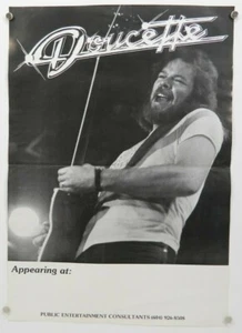 DOUCETTE Jerry TELEPHONE POLE CONCERT POSTER Vtg 1980s Mama Let Him Play 12"X17" - Bild 1 von 4
