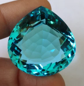 Piedra preciosa suelta corte facetado pera topacio azul suizo grande 85,45 quilates @ mejor precio de oferta - Imagen 1 de 6