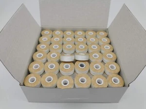 Prewound Bobbin, Card Board, Size L (SA155, Size 9.4), White Color, 144pcs per - Picture 1 of 6