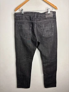 Men's Gucci Uniform Black Denim Jeans with Button Fly Size 48 5943 - Picture 1 of 11