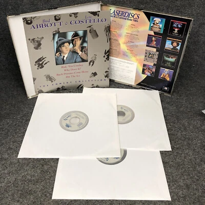 Abbott & Costello Comedy Collection 12” Laserdisc Box Set With 4 Movies In EUC - Image 1 of 3