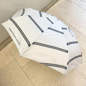 FONDATION LOUIS VUITTON Folding Umbrella Silver gray Limited Edition - Picture 1 of 2