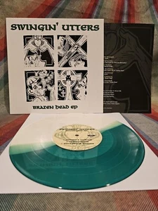 Swingin' Utters Brazen Head EP Green/White Split Colored Vinyl 10" Record Punk - Picture 1 of 5