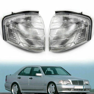 LH+RH Corner Light Indicator Lamp 2028261243 for Benz C Class W202 1994-2000 AU - Image 1 of 4