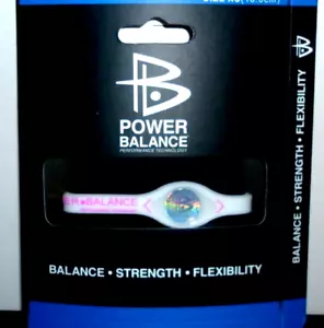 Power Balance Silicone Bands Size L (White/Pink Or Pick In Description) - Picture 1 of 1