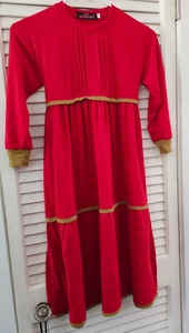 Gunung Jati Brand Long Red Dress Girls Size 3 - Picture 1 of 3