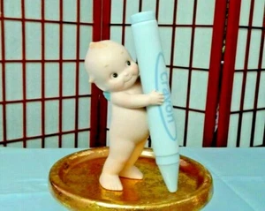JESCO KEWPIE WITH BLUE CRAYON -1992 – ROSE O’NEILL,MINT CONDITION - Picture 1 of 12