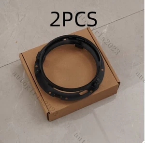 Pair 7'' Round Black LED Headlight Mounting Bracket Ring Car For Jeep Motorcycle - Picture 1 of 13