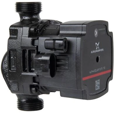 Grundfos Hocheffizienz Umwälzpumpe ALPHA SOLAR 15-75 130 mm Baulänge 98989298 - Bild 1 von 3