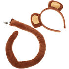 Adorable Monkey Ear Headband with Tail Prop - Ideal for Dress-Up and Playtime