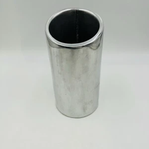 Nambe # 541 Tilted Aluminum Alloy 9" Tall Silver Metal Wine Chiller Cooler - Picture 1 of 12