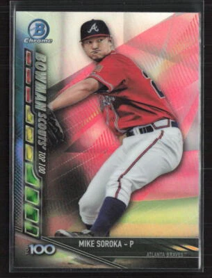 2017 Bowman Chrome #BSU-MS Mike Soroka Bowman Scouts' Updates - Image 1 of 2