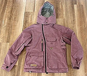 ALLYANCE SPECIAL OPS HOODED SNOWBOARD SKI JACKE DAMEN M M MAUVE ULTRASUEDE NEU - Bild 1 von 12
