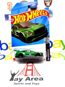 2023 Hot Wheels 2018 Bentley Continental GT3 Auto da corsa modificata verde HW - Foto 1 di 5