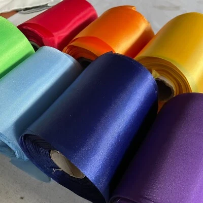 puffy satin Fabric party raibow collection 70cm wide 7 colors x2m each=14 meters - Image 1 of 4
