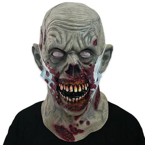 US!Halloween Adult Zombie Mask Latex Bloody Scary Face Party Costume Supplies - Picture 1 of 12