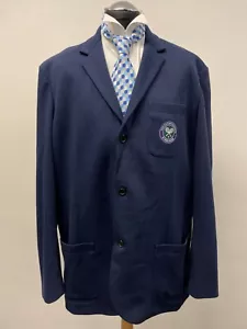POLO RALPH LAUREN WIMBLEDON SOFT BLAZER COTTON BLEND IN BLUE SIZE 2XL/50L BNWT - Picture 1 of 8