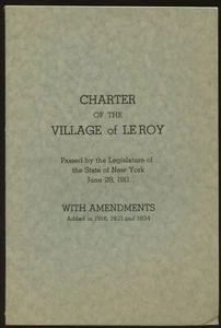 n/a / Charter of the Village of Le Roy Passed by the Legislature of the State - Picture 1 of 1