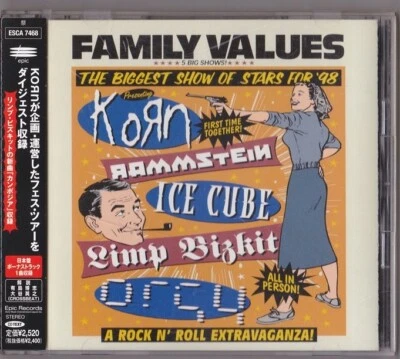 V.A. Family Values Tour '98 Japan CD Obi ESCA 7468 Foto 1 de 2