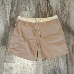 Flint & Tinder Outdoor Hiking Cargo Khaki Shorts Mens Size 36 Beige Tan - Picture 1 of 4