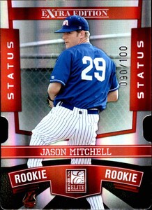 2010 Donruss Elite Extra Edition Status Baseball Card #151 Jason Mitchell /100