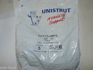 5x Unistrut P1431 EG Steel 2 in Thinwall Conduit Clamps Made in USA P1431EG - Picture 1 of 2